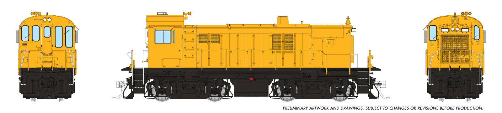 Rapido HO MLW RS-23 (DC/DCC/Sound): Industrial Yellow