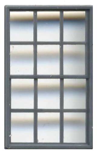 Grandt Line 8004 N Scale 60" x 96" Double-Hung Masonry Window, 12-Pane - pkg(8)