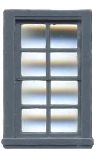 Grandt Line 8005 N Scale 27" x 48" Double-Hung Window, 8-Pane - pkg(16)