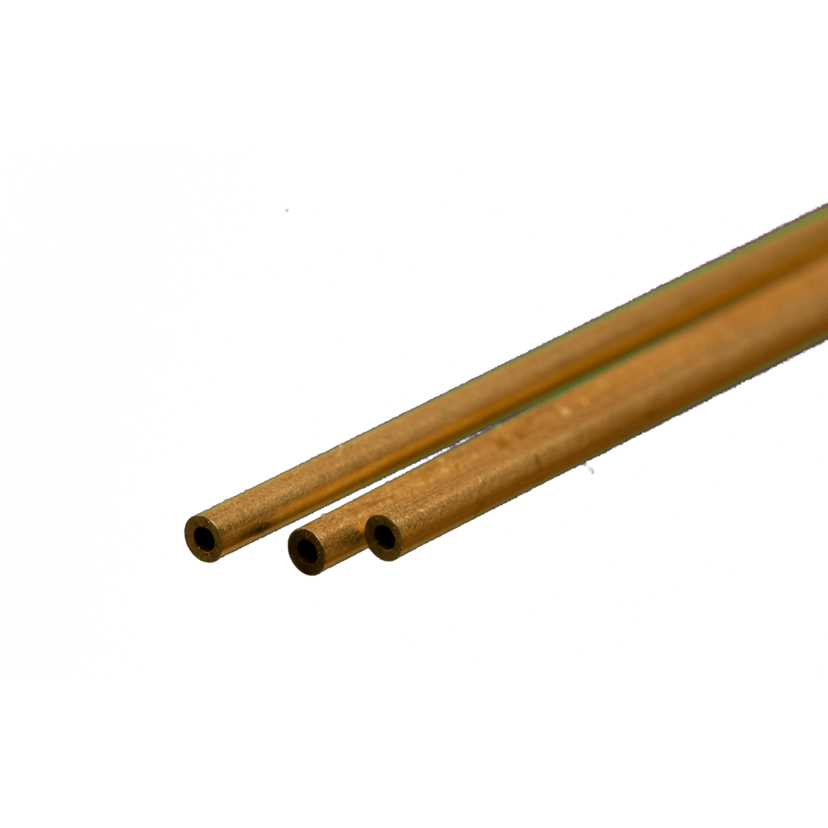 K&S 8125 Round Brass Tube 1/16" OD x 0.014" Wall x 12" Long (3 Pieces) - Oakville Model Trains Depot