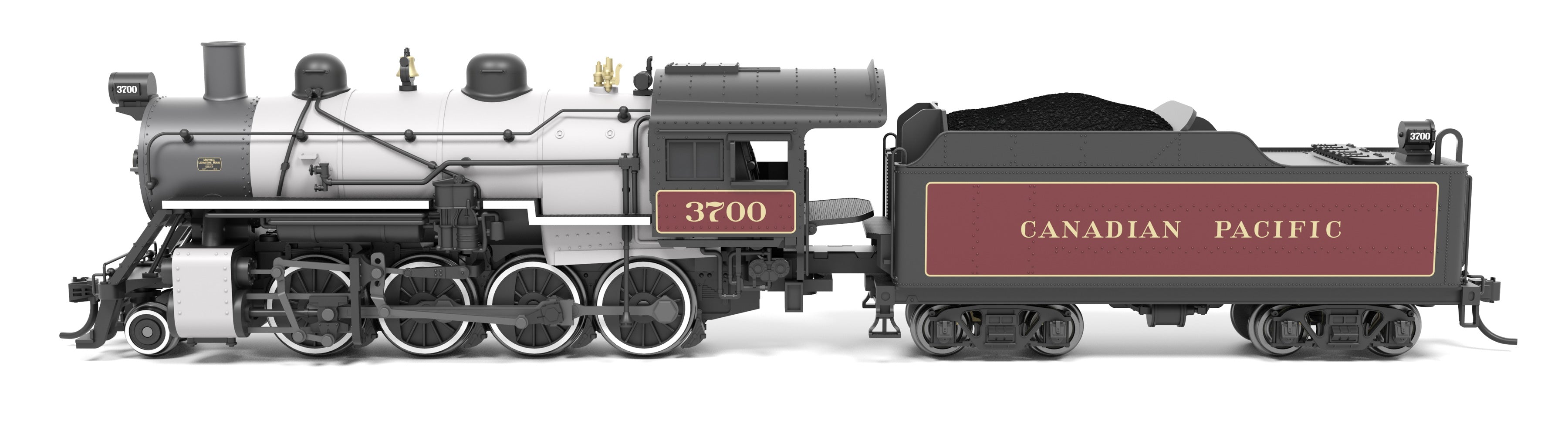 BLI 8379 N 2-8-0 CP 3718 - side profile view