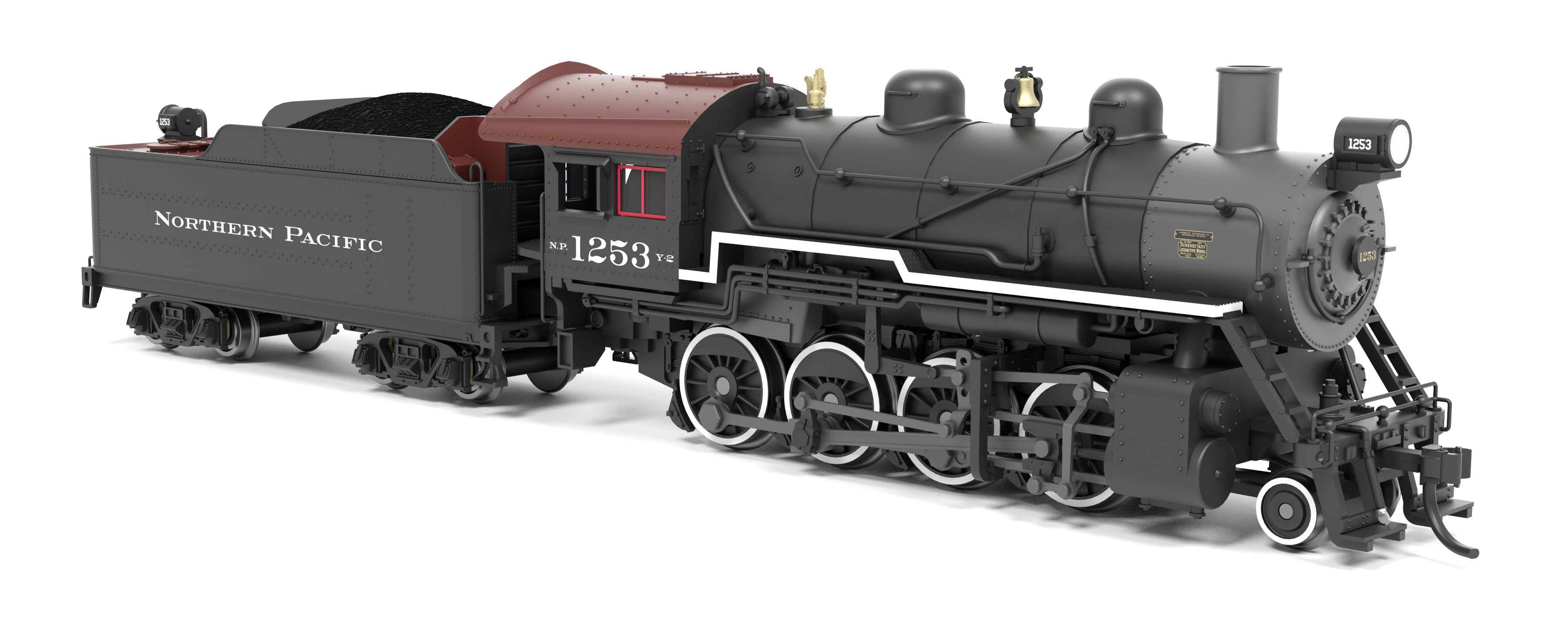 BLI 8402 N 2-8-0 NP 1253 - trucks and fuel tank
