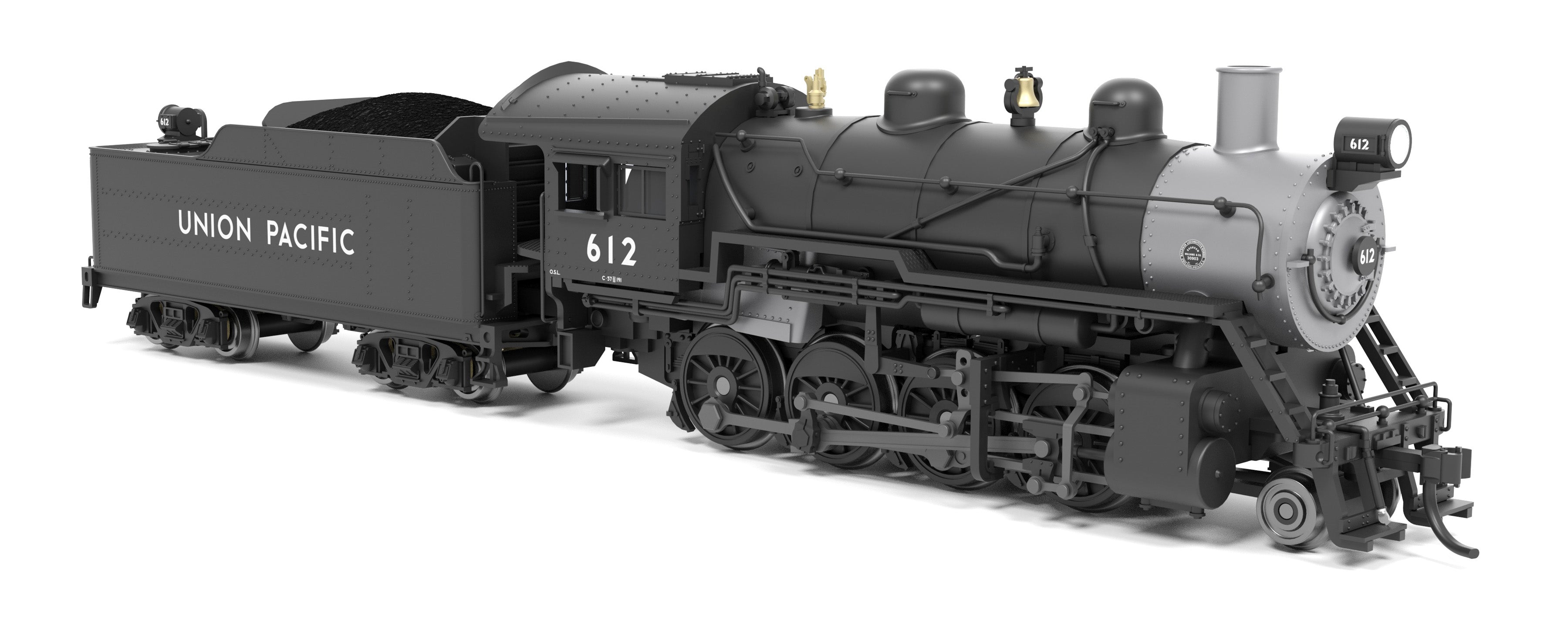 BLI 8390 N 2-8-0 UP 615 - trucks and fuel tank