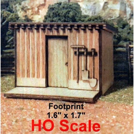 Osborn Models 1115 HO Scale Tool Shed (Small) - Wood Kit - 1 kit