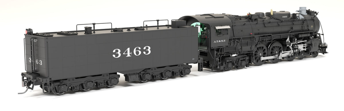 Broadway Limited Imports 8871 HO ATSF 3460 Class 4-6-4, #3463, As-Delivered, No-Sound / DCC-Ready - view 6