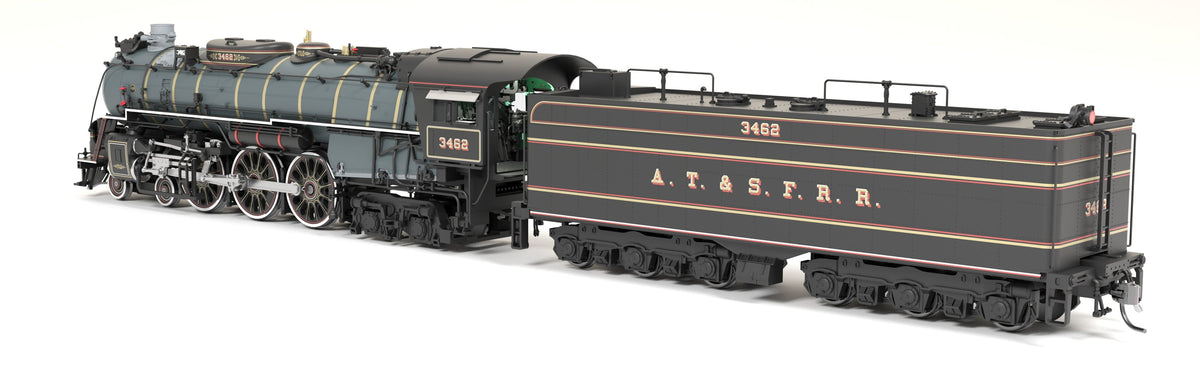 Broadway Limited Imports 8875 HO ATSF 3460 Class 4-6-4, #3462, Ornate 1870's Fantasy Scheme, No-Sound / DCC-Ready - view 4