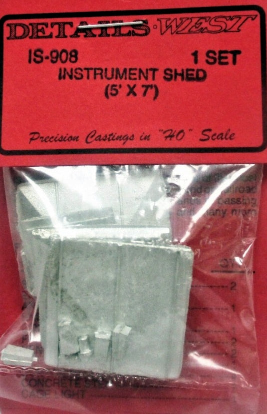 Details West 908 HO Scale Instrument Shed -- 5 x 7'