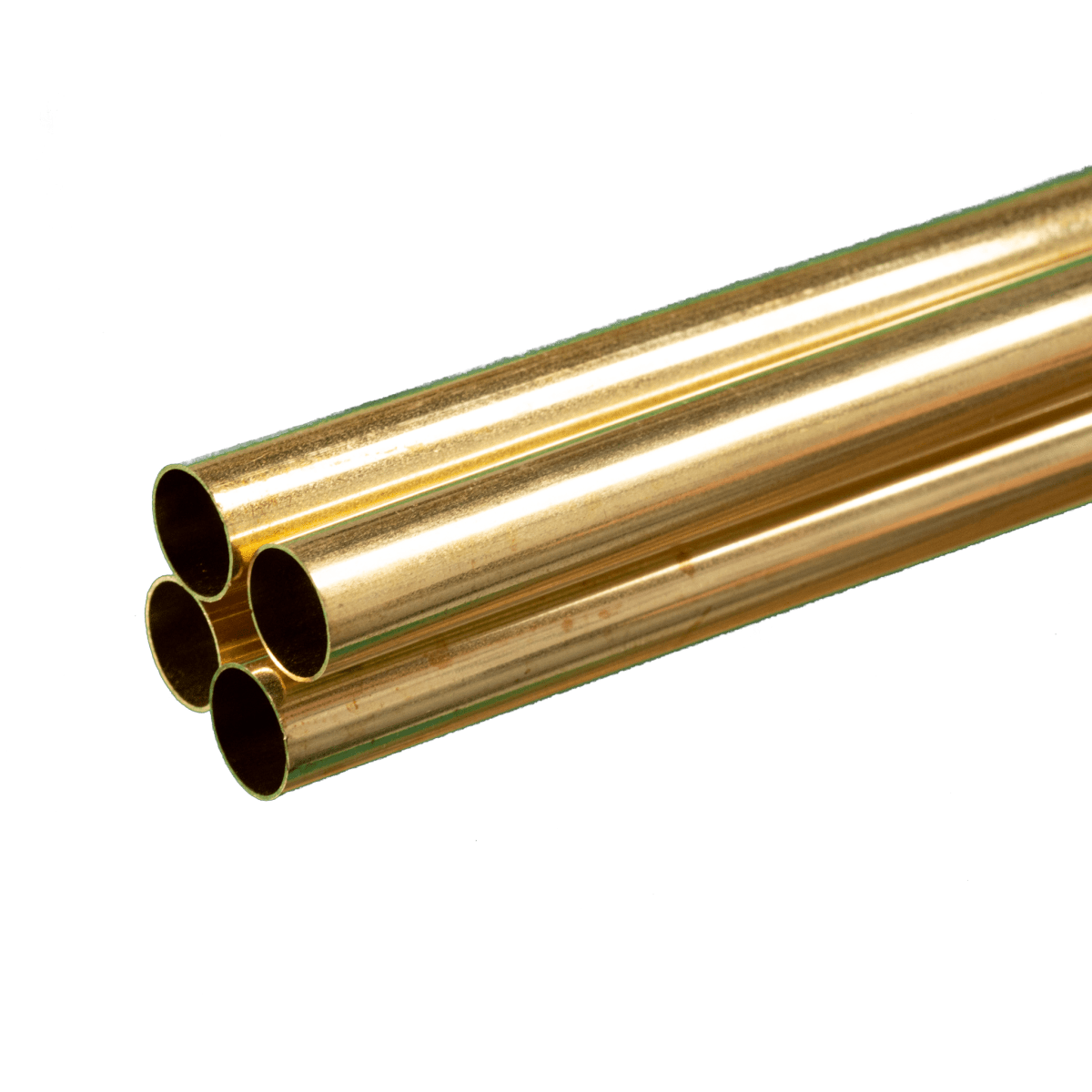 K&S 9113 Round Brass Tube 15/32" OD x 0.014" Wall x 36" Long (4 Pieces) - Oakville Model Trains Depot
