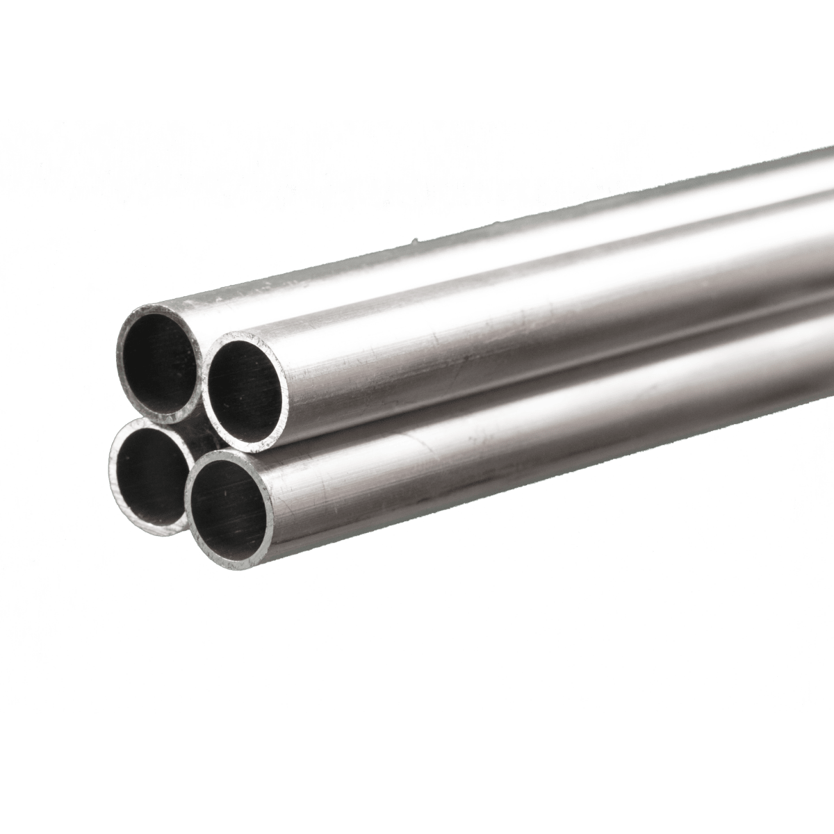 K&S 9319 Round Aluminum Tube 1/2" OD x 0.035" Wall x 36" Long (4 Pieces) - Oakville Model Trains Depot