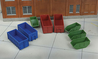 Walthers SceneMaster 4106 HO Scale Industrial Dumpsters - Kit