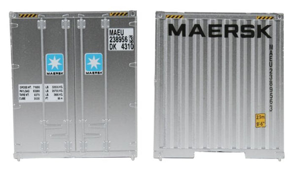 Walthers SceneMaster 8201 HO Scale 40' Hi Cube Corrugated Container w/Flat Roof