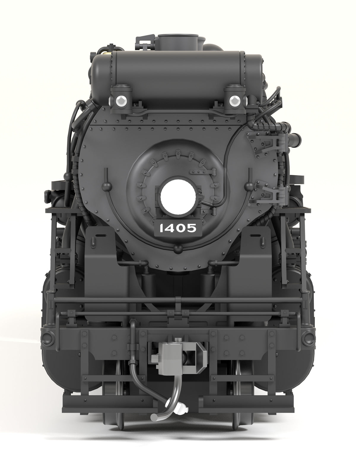 Broadway Limited Imports 9605 HO Boston & Albany A-1a Berkshire 2-8-4 (Brass-Hybrid), B&A #1405, Post-1946 Appearance, 6-Axle Tender, Block Lettering, Stealth Series, No-Sound / DCC-Ready — view 7