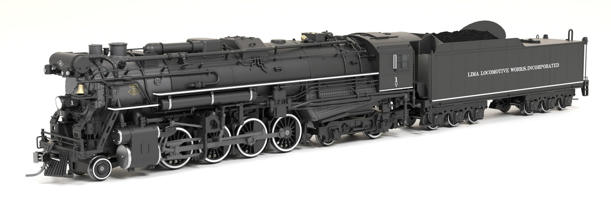 Broadway Limited Imports 9612 HO Lima A-1 Berkshire 2-8-4 (Brass-Hybrid), Lima Locomotive Works #1, 1920s Appearance, Paragon4 Sound/DC/DCC, Smoke — view 2