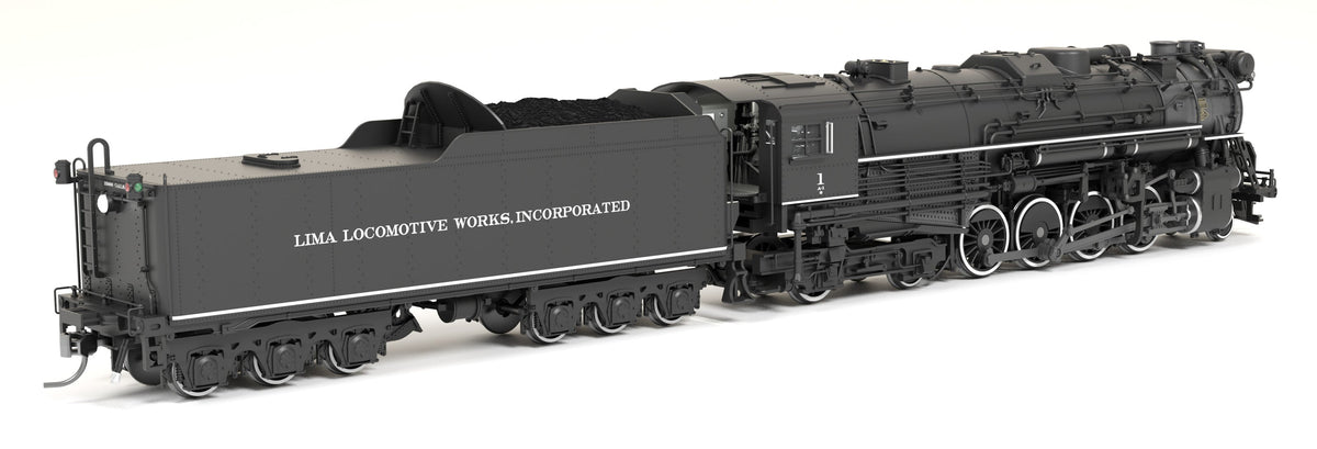 Broadway Limited Imports 9612 HO Lima A-1 Berkshire 2-8-4 (Brass-Hybrid), Lima Locomotive Works #1, 1920s Appearance, Paragon4 Sound/DC/DCC, Smoke — view 4