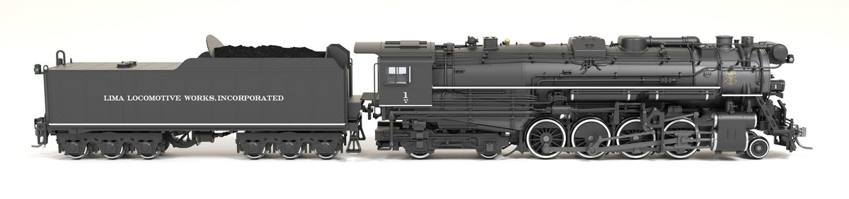 Broadway Limited Imports 9612 HO Lima A-1 Berkshire 2-8-4 (Brass-Hybrid), Lima Locomotive Works #1, 1920s Appearance, Paragon4 Sound/DC/DCC, Smoke — view 5