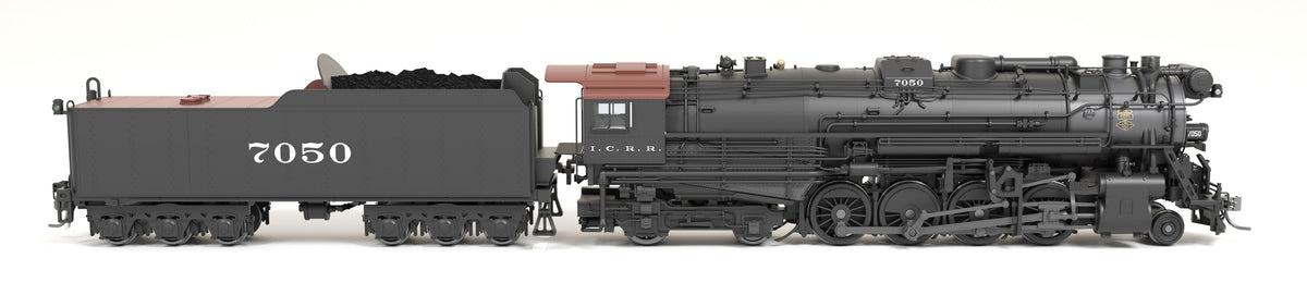 Broadway Limited Imports 9615 HO Illinois Central Lima A-1 Berkshire 2-8-4 (Brass-Hybrid), Illinois Central #7050, 1930s Appearance, Stealth Series, No-Sound / DCC-Ready — view 5
