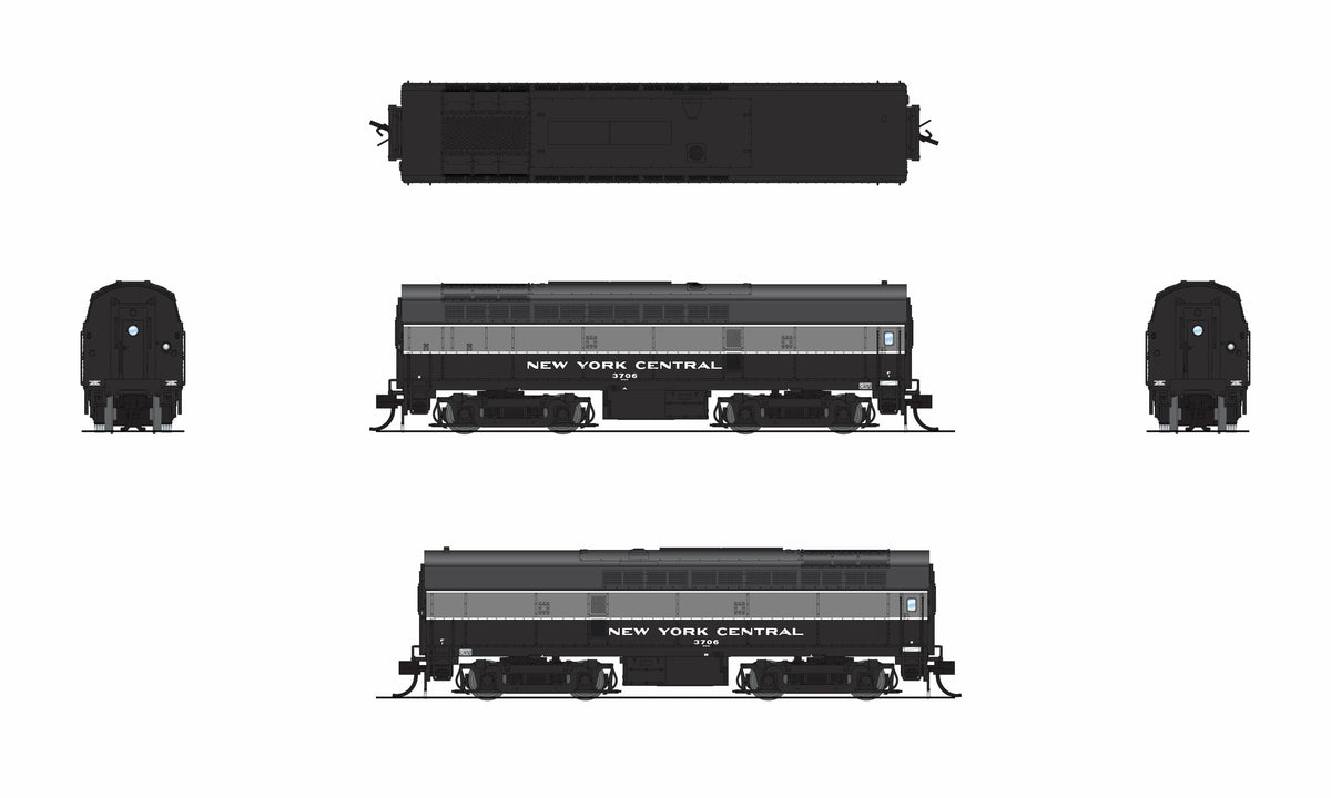 Broadway Limited Imports 9635 N NYC Sharknose, RF-16 B, 3705, Lightning Stripe, Paragon4 Sound/DC/DCC - view 8