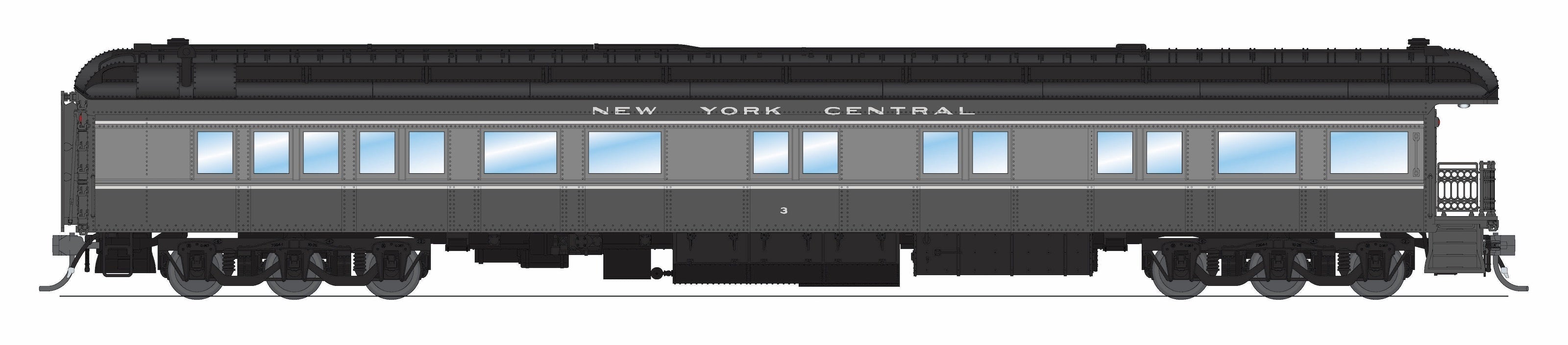 BLI 9715 HO NYC Heavyweight Pass Set NYC 254 - front 3/4 view