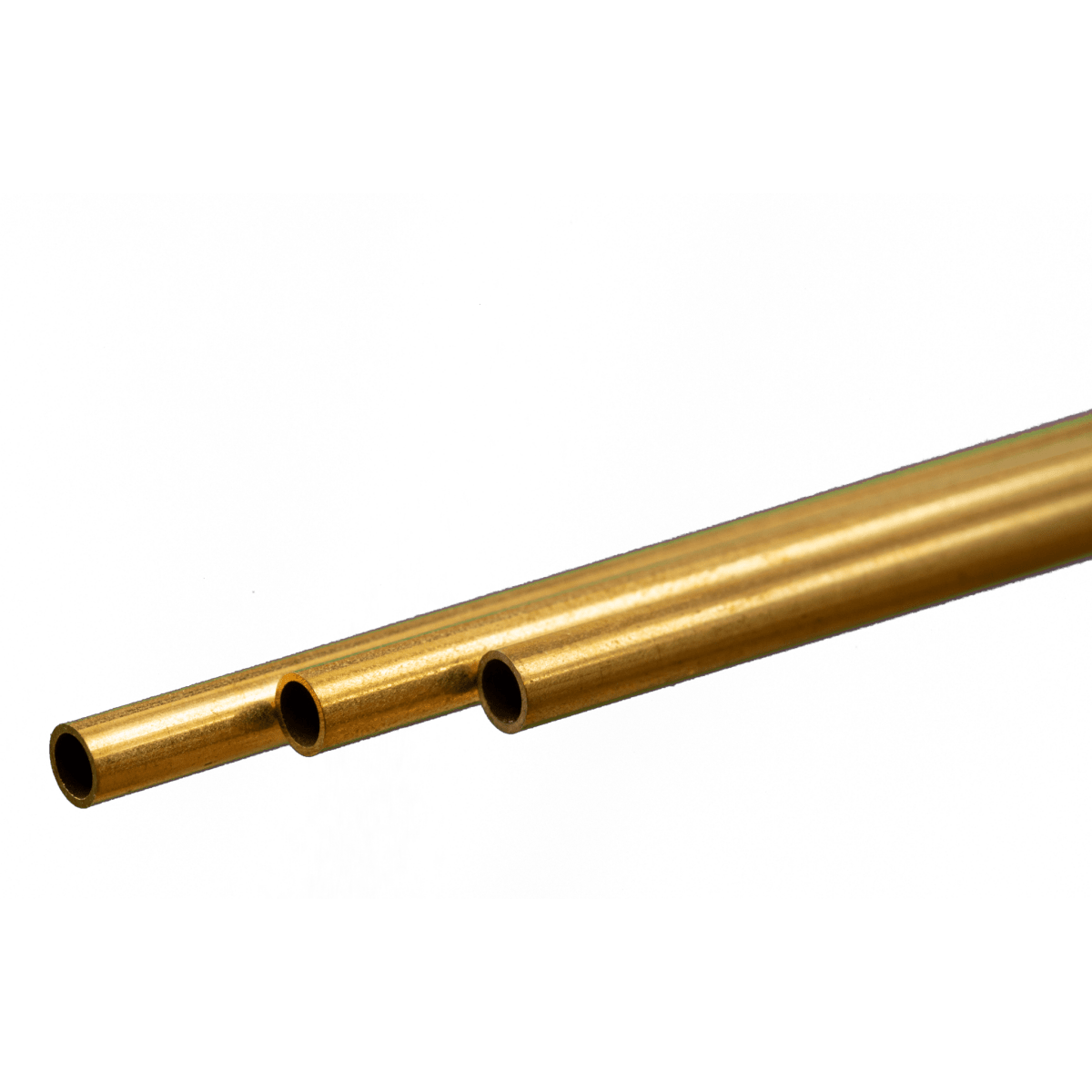 K&S 9822 Round Brass Tube 4mm OD x 0.45mm Wall x 300mm Long (3 Pieces) - Oakville Model Trains Depot