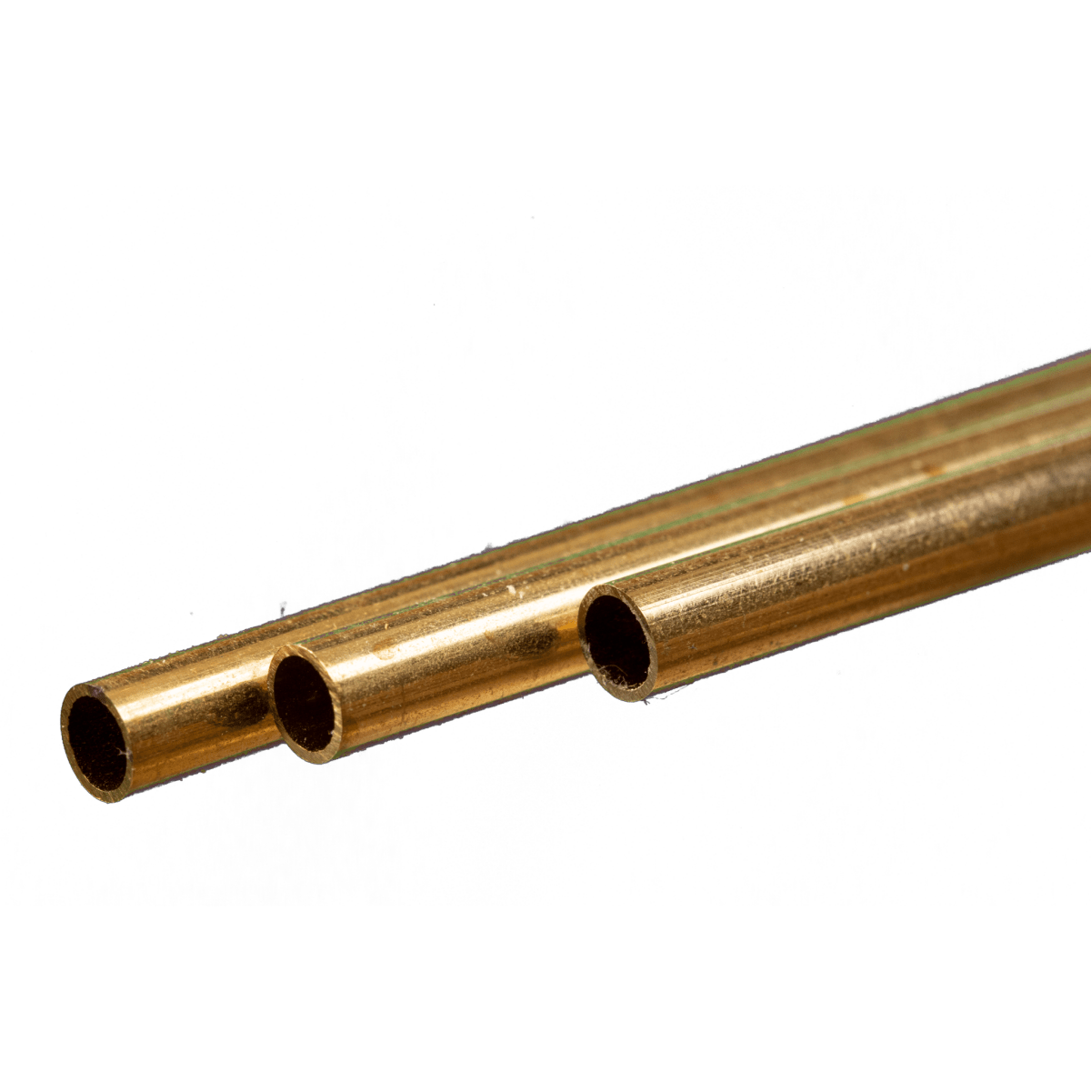 K&S 9823 Round Brass Tube 5mm OD x 0.45mm Wall x 300mm Long (3 Pieces) - Oakville Model Trains Depot