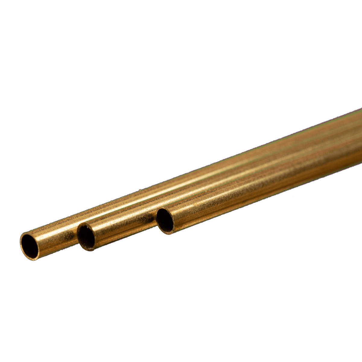 K&S 9838 Round Brass Tube 5mm OD x 0.225mm Wall x 300mm Long (3 Pieces) - Oakville Model Trains Depot