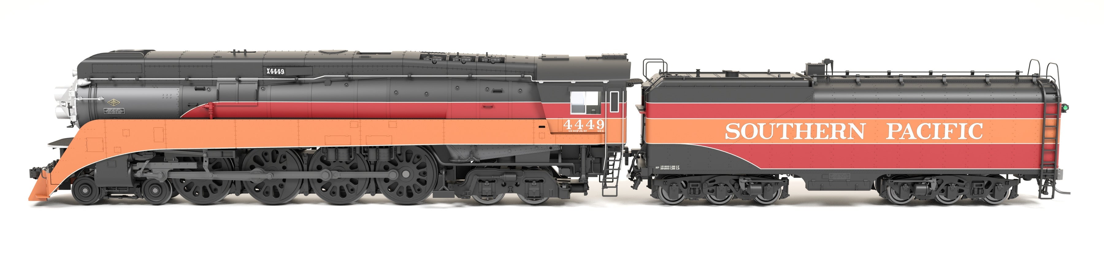 BLI 9839 HO GS-4 SP 4449 - front 3/4 view