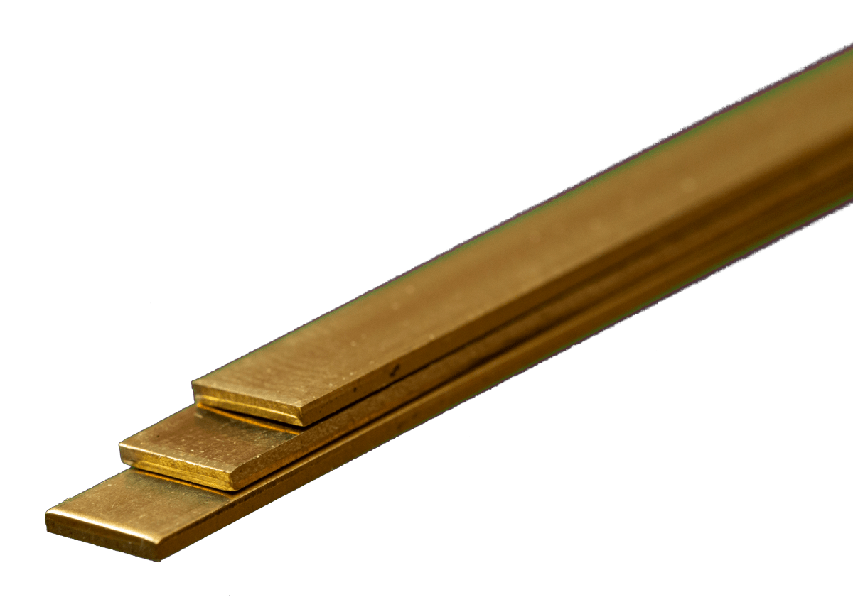 K&S 9840 Brass Strip 0.5mm Thick x 6mm Wide x 300mm Long (3 Pieces) - Oakville Model Trains Depot