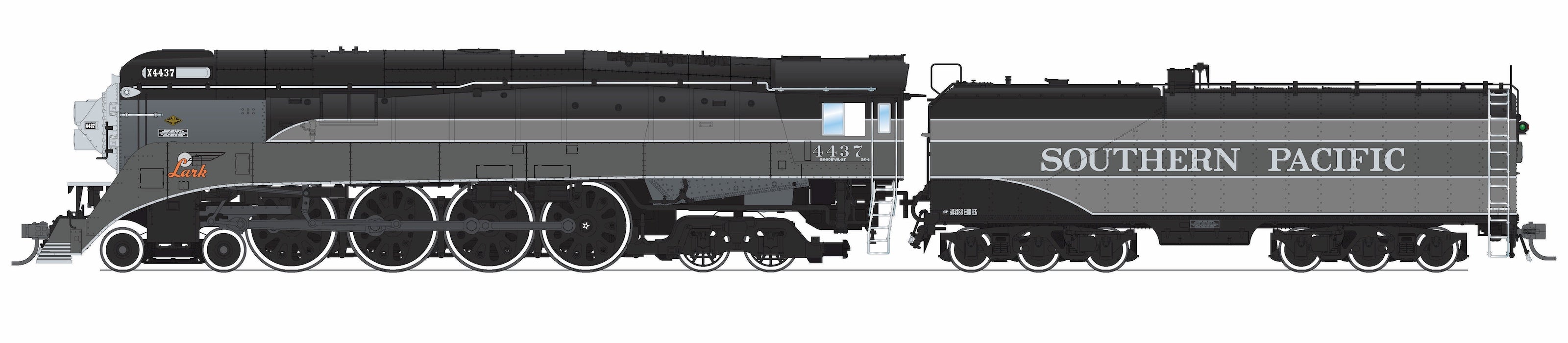 BLI 9844 HO GS-4 SP 4437 - opposite side view