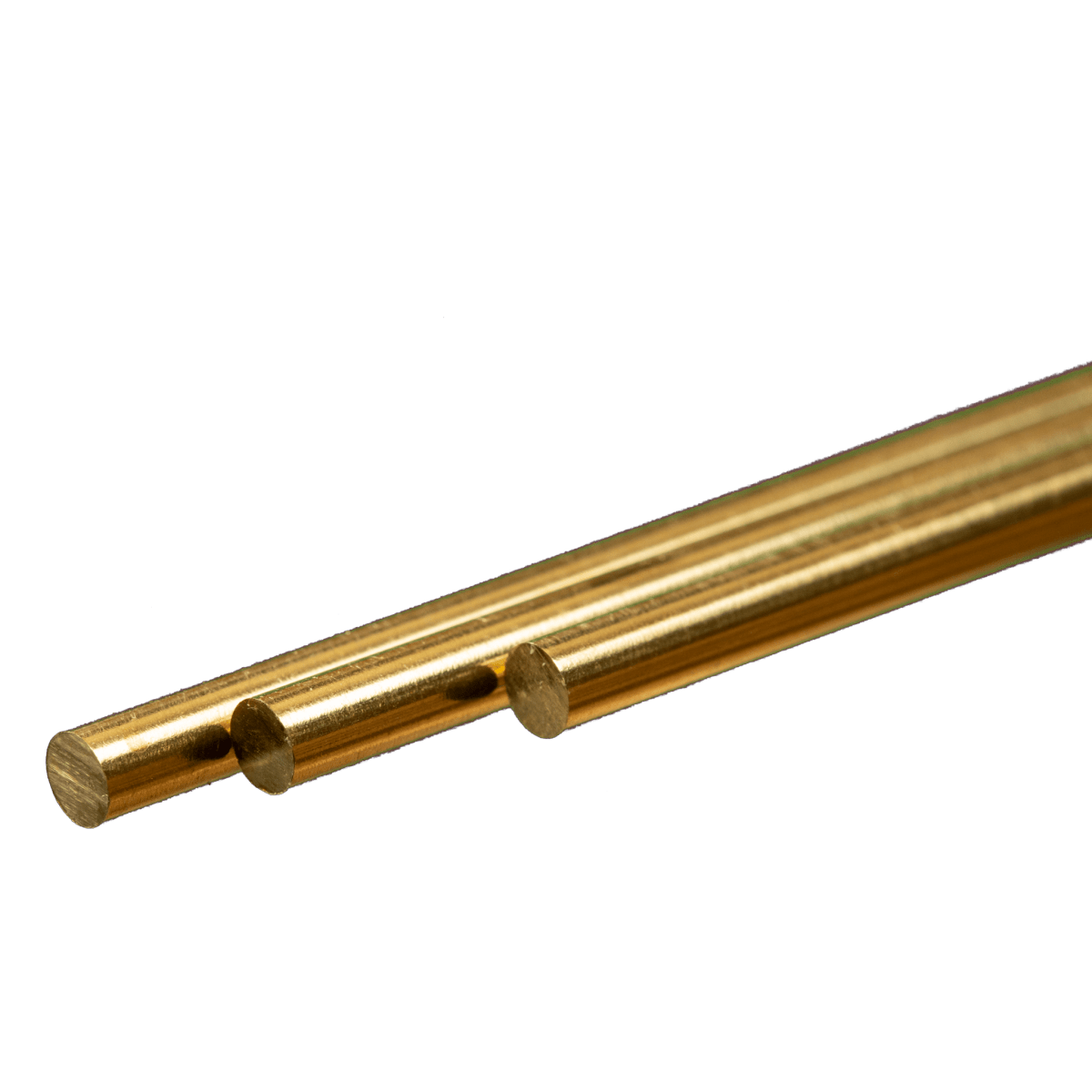 K&S 9867 Round Brass Rod 4mm OD x 300mm Long (3 Pieces) - Oakville Model Trains Depot