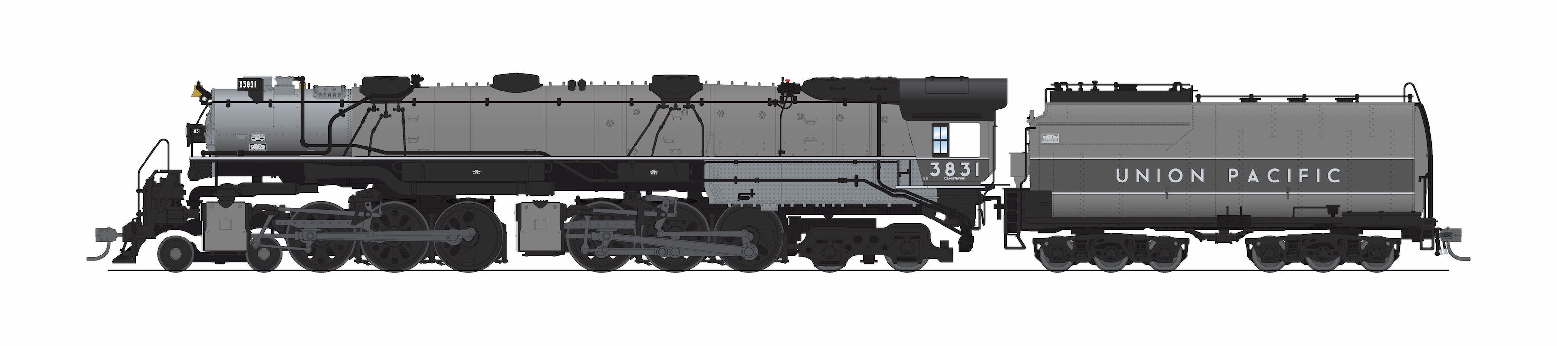 BLI 9915 HO Challenger CSA-2 UP 3831 - roof and exhaust detail