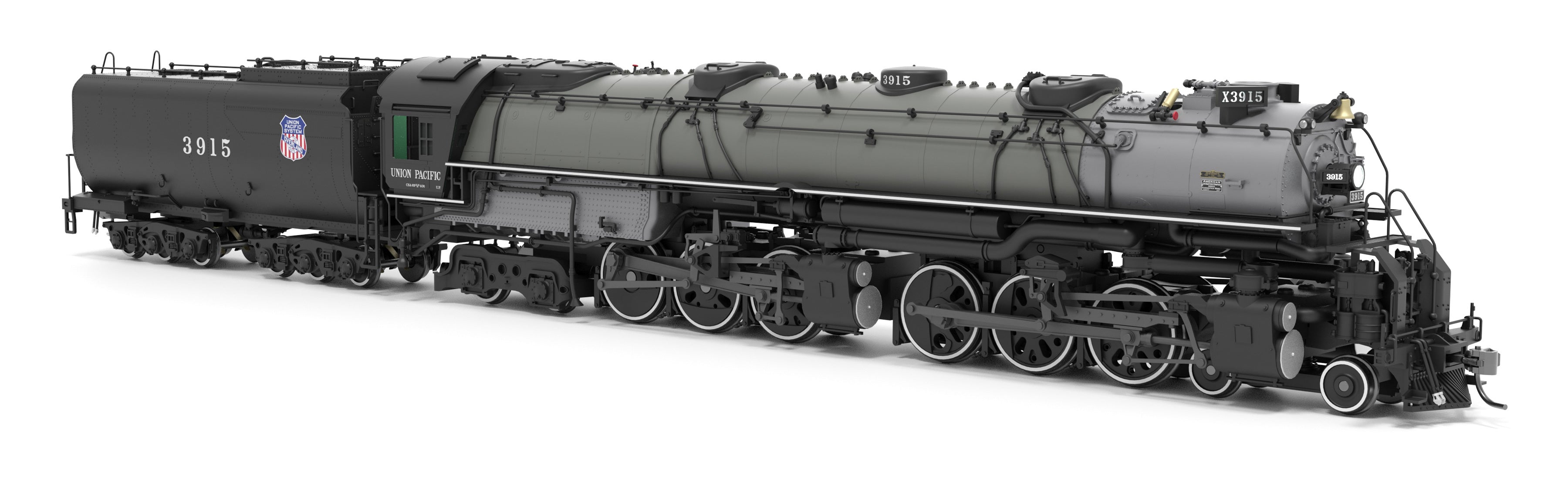 BLI 9918 HO Challenger CSA-2 UP 3915 - trucks and fuel tank