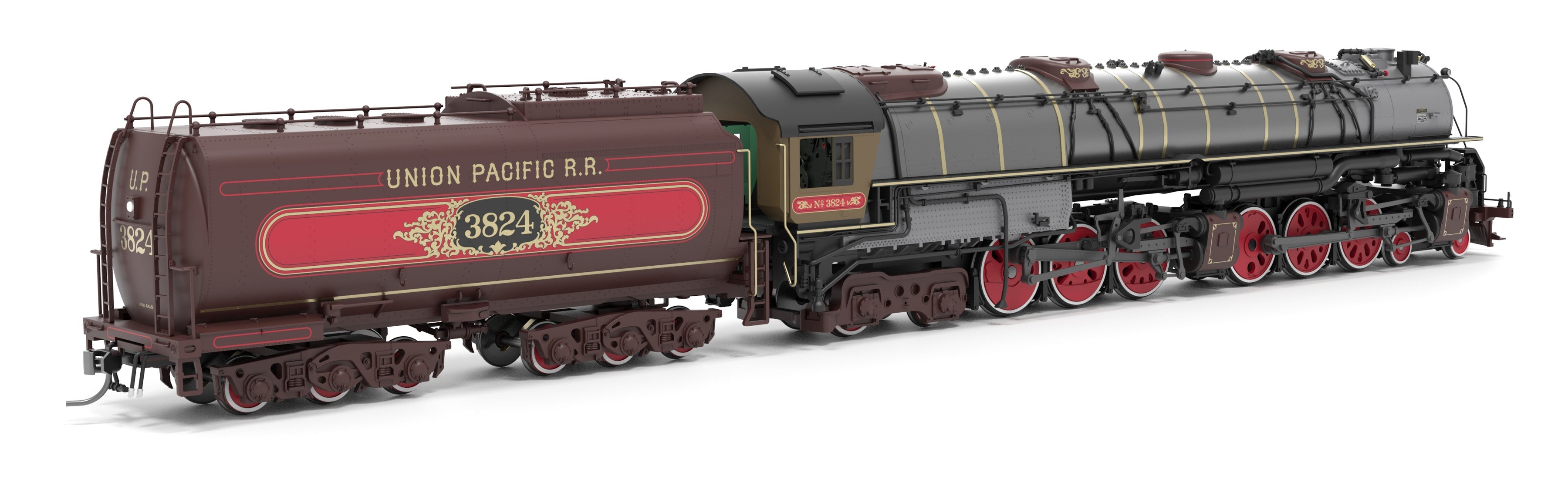 BLI 9920 HO Challenger CSA-2 UP 3824 - rear 3/4 view
