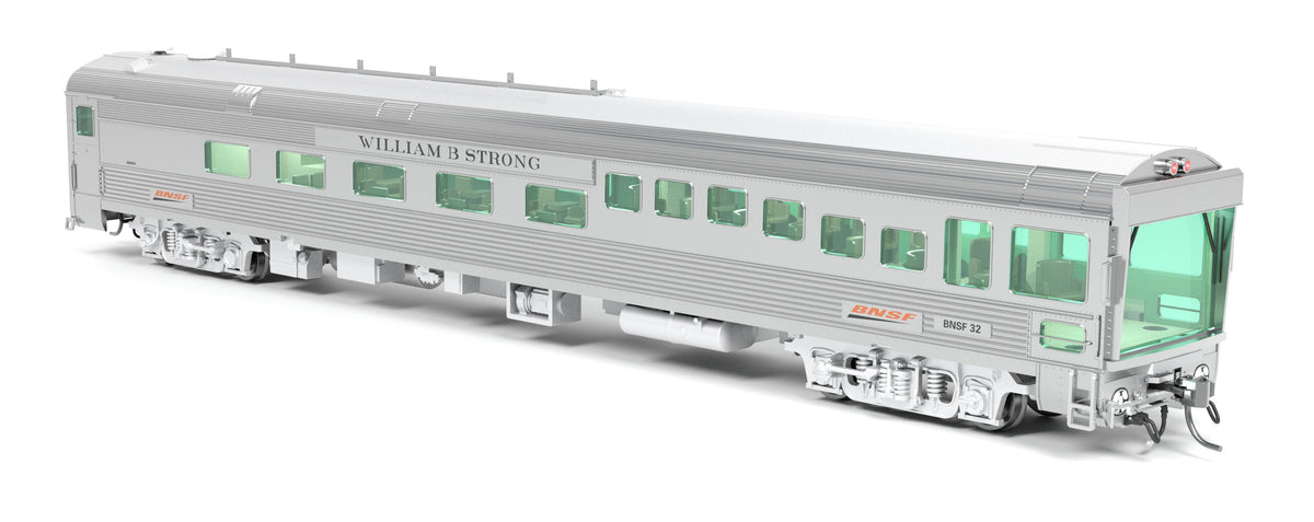 Broadway Limited Imports 9996 HO BNSF Track Inspection Car, BNSF #32 "William B. Strong", 2018-Present Appearance - view 4