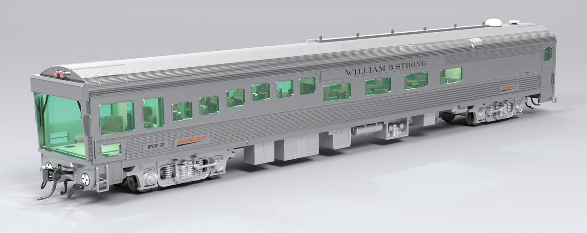 Broadway Limited Imports 9996 HO BNSF Track Inspection Car, BNSF #32 "William B. Strong", 2018-Present Appearance - view 5