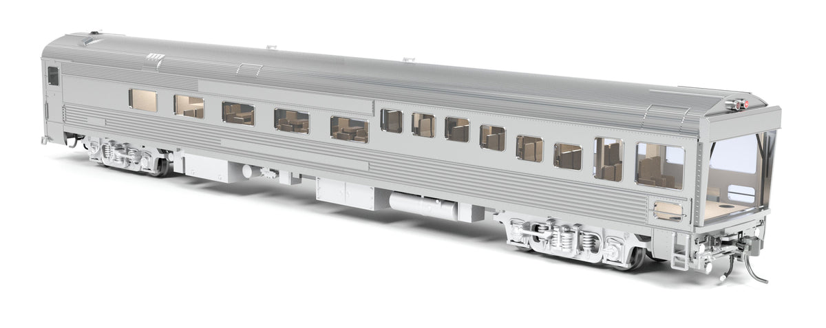 Broadway Limited Imports 9997 HO ATSF #89 Track Inspection Car, Unlettered, Stainless Steel - view 4