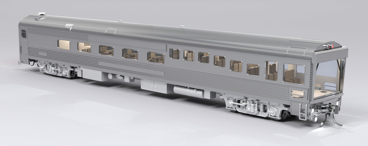 Broadway Limited Imports 9997 HO ATSF #89 Track Inspection Car, Unlettered, Stainless Steel - view 6