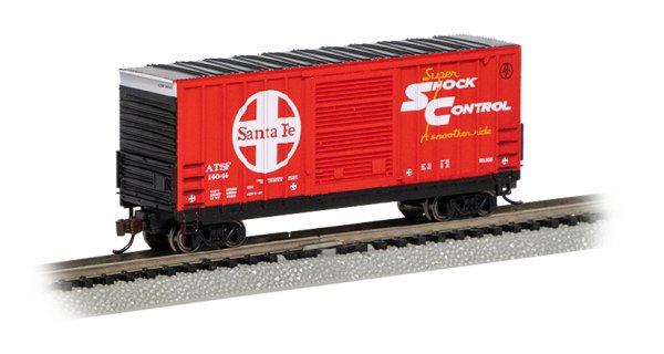 Bachmann 18251 N scale hi-cube boxcar Santa Fe 14044