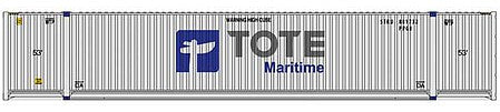 Walthers SceneMaster 8538 HO Scale 53' Singamas Tote (white, blue, gray)