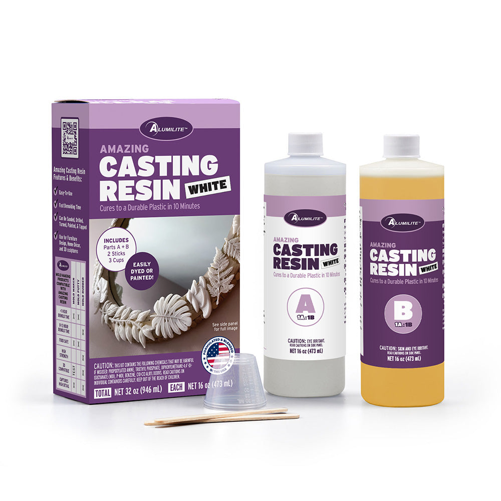 Alumilite 10020 Amazing Casting Resin - White, 28 oz Kit