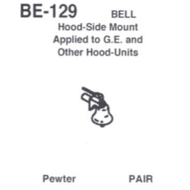 Details West 129 HO Scale Bell, Hood Side Mount, GE & Other Hood Units - 2 (pair)