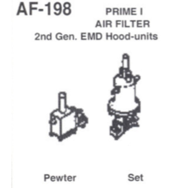 Details West 198 HO Scale Air Filter: "Prime" I