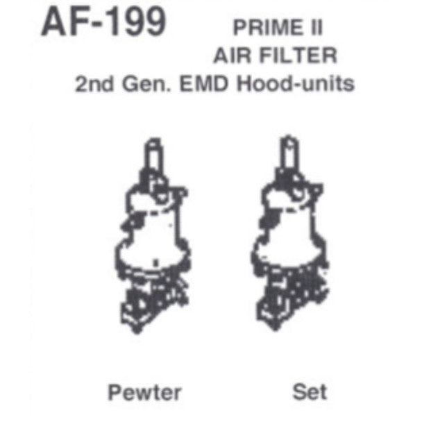 Details West 199 HO Scale Air Filter: "Prime" II - 2pk