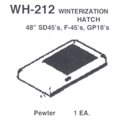 Details West 212 HO Scale Winterization Hatch, 48" (GP50's and Others)