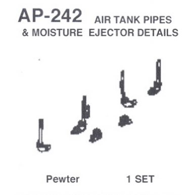 Details West 242 HO Scale Details West 242 - Air Tank Pipe & Moisture Ejector Details