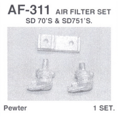 Details West 311 HO Scale Air Filter Set for SD70 / SD75