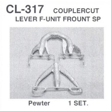 Details West 317 HO Scale CL-317 Coupler Cut Lever -- F-Unit Front, SP & Other Roads