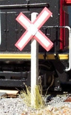 Osborn Models 1010 HO Scale Osborn Models 1010 - Current Cross Bucks (Canadian Railway Crossing Sign) - 5