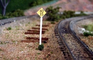 Osborn Models 1052 HO Scale Osborn Model Kits HO 1052 Speed Limit Signs Kit - 10 posts / 28 signs