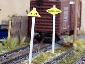 Osborn Models 1053 HO Scale Osborn Model Kits HO 1053 Yard Limit Signs Kit