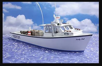 Osborn Models 3123 N Scale 45' Lobster Boat (Northumberland Strait) - 1 kit